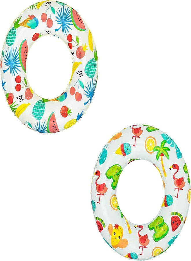 إيكان عوامة سباحة آمنة للأطفال من إيكان، بنين وبنات، طقم من قطعتين بألوان وتصاميم عشوائية - Image 1